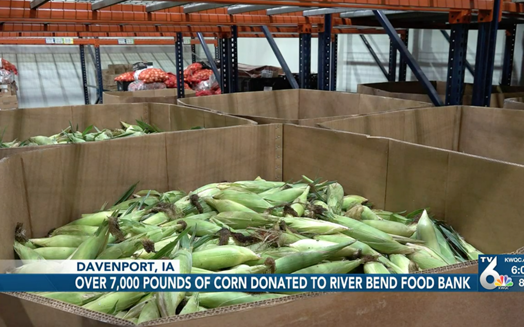 Illinois farm donates more than 7,000 pounds of corn to River Bend Food Bank
